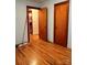 Bedroom with hardwood floors and doors at 29086 Sweet Home Church Rd, Albemarle, NC 28001