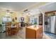 Cozy dining area adjacent to kitchen, featuring a built-in bench at 303 Edgewood Rd, Shelby, NC 28150