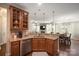 Eat-in kitchen with granite countertops and ample cabinet space at 3205 Helmsley Ct, Concord, NC 28027