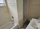 Bathroom with shower, bathtub, and sink at 3219 Sutton Dr, Charlotte, NC 28216