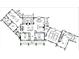 Detailed architectural floor plan featuring an open layout, multiple rooms, and a 5-car garage at 357 Magnolia St, Davidson, NC 28036