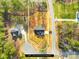 Property line for the 1 acre lot in aerial view at 4011 Brandy Creek Ct, Clover, SC 29710