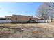 House backyard with deck and fenced yard at 416 Delview Dr, Cherryville, NC 28021