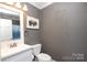 Simple bathroom with toilet and vanity at 416 Delview Dr, Cherryville, NC 28021