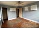 Bedroom with hardwood floors, painted walls, and built-in cabinets at 649 Arch Dr, Rock Hill, SC 29730