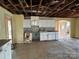 Unfinished kitchen with white cabinets and exposed ceiling at 649 Arch Dr, Rock Hill, SC 29730