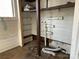 Unfinished utility room with exposed pipes and shelving at 649 Arch Dr, Rock Hill, SC 29730