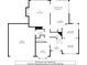 Floor plan for first floor with dimensions of rooms at 7505 Torphin Ct, Charlotte, NC 28269