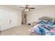 Bright bedroom with a double bed and built-in closet at 8411 Washoe Pine Ln, Charlotte, NC 28215