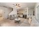 Open concept living room and kitchen area at 8411 Washoe Pine Ln, Charlotte, NC 28215