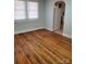 Dining room with hardwood floors and view of kitchen at 105 W 21St St, Kannapolis, NC 28081