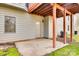 This back patio features a door that offers outdoor seating at 12104 Baywoods Dr, Tega Cay, SC 29708