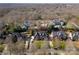 Expansive aerial view of the neighborhood highlighting lush trees and well-spaced homes at 1604 Windy Ridge Rd, Charlotte, NC 28270