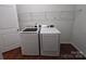 Functional laundry room equipped with a washer and dryer at 164 N Cromwell Dr, Mooresville, NC 28115