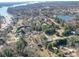 Aerial view of a lakefront community at 204 Regency Rd, Mooresville, NC 28117