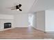 Bright living room with fireplace and laminate flooring at 204 Regency Rd, Mooresville, NC 28117