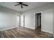 Bright bedroom with wood floors and two entry doorways at 2832 12Th Sw Ave, Hickory, NC 28602