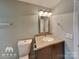 Bathroom features a vanity with granite top at 3029 Winding Trl, Matthews, NC 28105