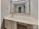 Bathroom featuring a large mirror and vanity at 3029 Winding Trl, Matthews, NC 28105