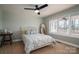 Cozy bedroom with large windows and carpeted floor at 3044 Old Church Rd, Gastonia, NC 28052