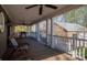 Wrap around porch with a view of the backyard at 3044 Old Church Rd, Gastonia, NC 28052