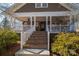 Brick steps leading to a charming front porch at 3044 Old Church Rd, Gastonia, NC 28052