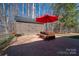 Patio with stamped concrete and shed at 3044 Old Church Rd, Gastonia, NC 28052