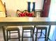 Simple breakfast bar with three light-beige stools at 35 Marsh Ave, Wadesboro, NC 28170