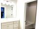 Bathroom with a vanity and separate tub at 553 W Lowrance Ave, Mooresville, NC 28115