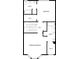 Second floor plan showing primary bedroom, bedroom, and two baths at 7310 Sun Dance Dr, Fort Mill, SC 29707