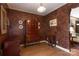 Formal dining room with hardwood floors, decorative walls, and antique furniture at 904 Mcalway Rd # B, Charlotte, NC 28211