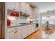 Bright kitchen features granite countertops, stainless steel appliances, and ample white cabinetry at 105 Plantation Ct, Shelby, NC 28150