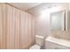 Bathroom with shower/tub combo, toilet, and vanity at 1127 Ansonville Rd, Wingate, NC 28174