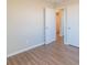 Bedroom with hardwood floors and access to bathroom at 1127 Ansonville Rd, Wingate, NC 28174