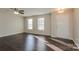 Spacious living room featuring hardwood floors and a ceiling fan at 152 Oliver St, York, SC 29745