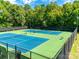 Outdoor tennis courts featuring well-maintained playing surfaces and surrounded by lush greenery at 1806 Grayscroft Dr, Waxhaw, NC 28173