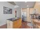 Efficient kitchen with island and stainless steel appliances at 210 N Church St # 2411, Charlotte, NC 28202