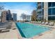 Relaxing rooftop pool offering breathtaking city views and a refreshing escape from the urban hustle at 210 N Church St # 2411, Charlotte, NC 28202