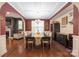 Elegant dining room boasts coffered ceilings and open archways at 223 Blossom Ridge Dr # 137, Mooresville, NC 28117