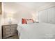 Calm bedroom featuring a cozy bed with decorative pillows, with soft, neutral lighting at 2710 Redbud Ln, Fort Mill, SC 29715