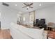 Bright living space featuring hardwood floors and ceiling fan at 309 Lloyd St, Salisbury, NC 28144