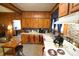 Cozy kitchen featuring wood cabinets and tile backsplash at 315 S Hill St, Gastonia, NC 28052