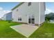 Concrete patio in backyard, next to the house, offering a nice outdoor space at 3915 Allenby Pl, Monroe, NC 28110