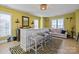 Finished basement featuring a wet bar with seating, plush seating area, and natural lighting at 4008 Quintessa Dr, Matthews, NC 28104