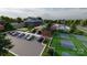 Aerial view of community with pool and pickleball at 4084 Skyboat Cir, Fort Mill, SC 29715