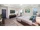 Spacious main bedroom featuring large windows, a modern dresser, and sleek gray flooring at 4605 Western Union School Rd, Waxhaw, NC 28173