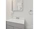 Close up of the bathroom vanity featuring a modern faucet and storage at 505 Kings Mountain St, Clover, SC 29710