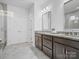 Elegant bathroom with double vanity and granite countertop at 523 Rock Skip Way, Fort Mill, SC 29708