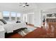 Main bedroom with hardwood floors and kitchen view at 523 Rock Skip Way, Fort Mill, SC 29708