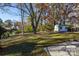 Large backyard with shed and mature trees at 6309 Spring Garden Ln, Charlotte, NC 28213